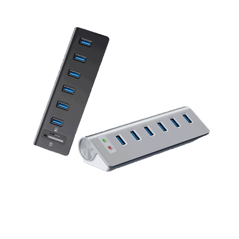 Usb3.0 Docking Station 6-Port Splitter Tf/Sd Card Reader Audio Microphone Hub Hub High-Speed Transmission Usb3.0 Docking Station 6-Port Splitter Tf/Sd Card Reader Audio Microphone Hub Hub High-Speed Transmission