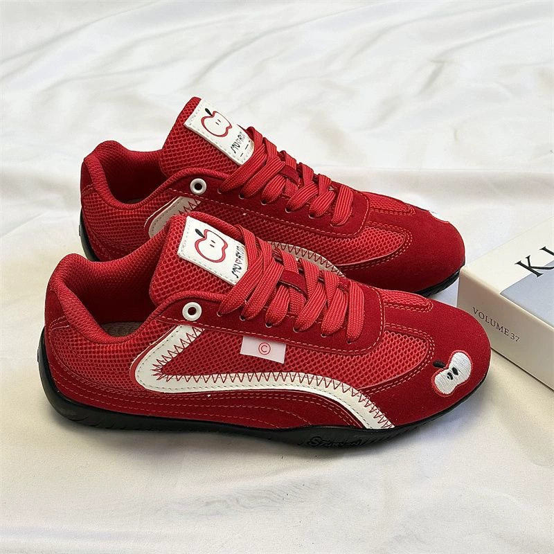 Корейский стиль, студенческая повседневная мода, модные нишевые ретро моральные тренировочные туфли на тонкой подошве, летние сетчатые дышащие и удобные кроссовки для женщин