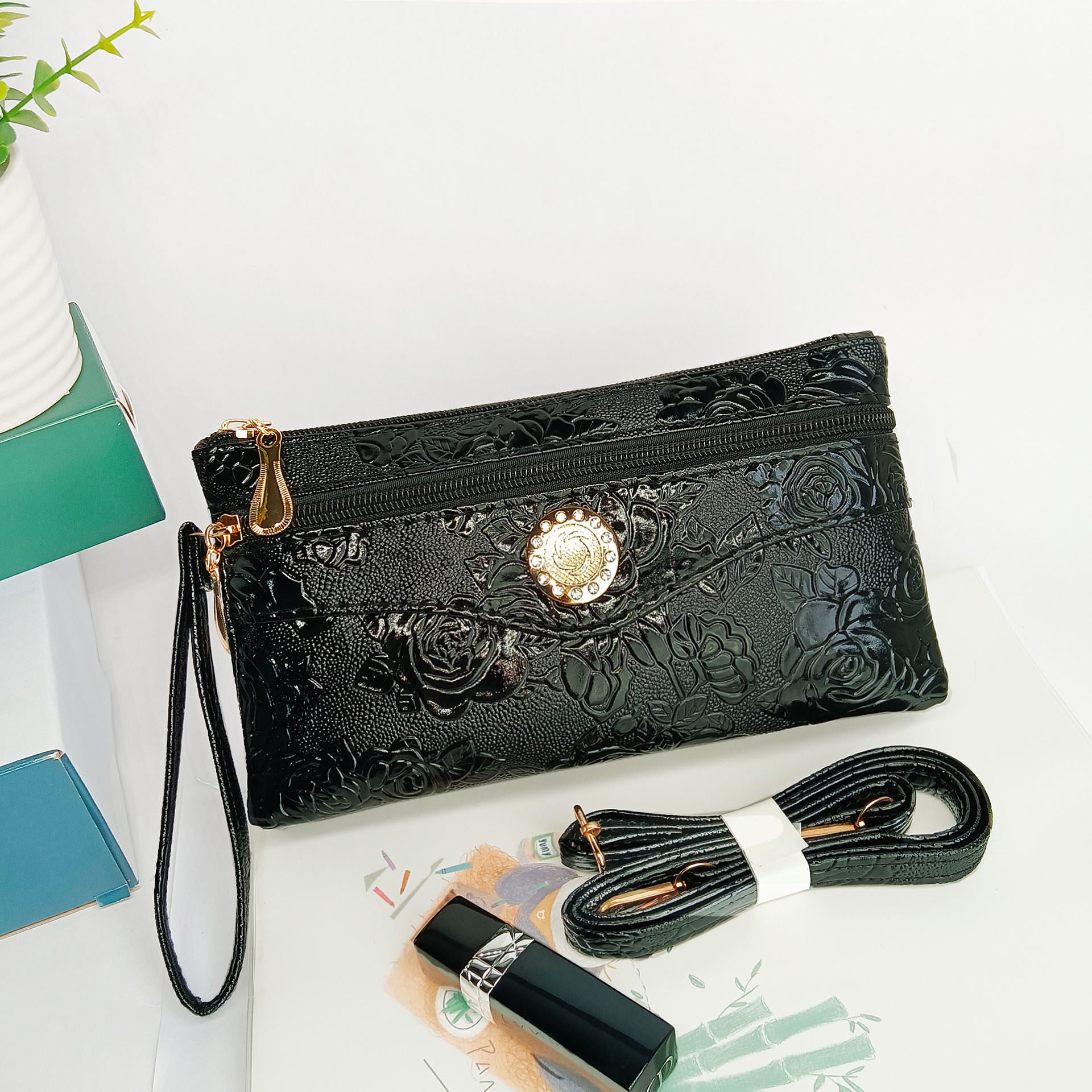 欧诺达女包2025新款时尚地摊跑江湖妈妈包双层单肩斜挎女包包批发