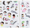 Creative transparent cute sticker PVC, photoalbum, decorations, South Korea, cat