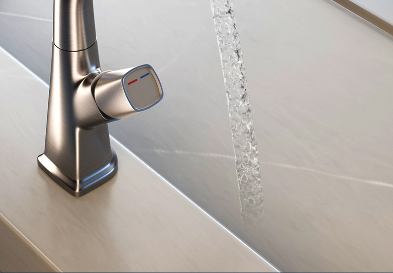 Washbasin, pull-out faucet, height-adjustable bathroom basin, all-copper bathroom cabinet, washbasin, washbasin, hot and cold undefined