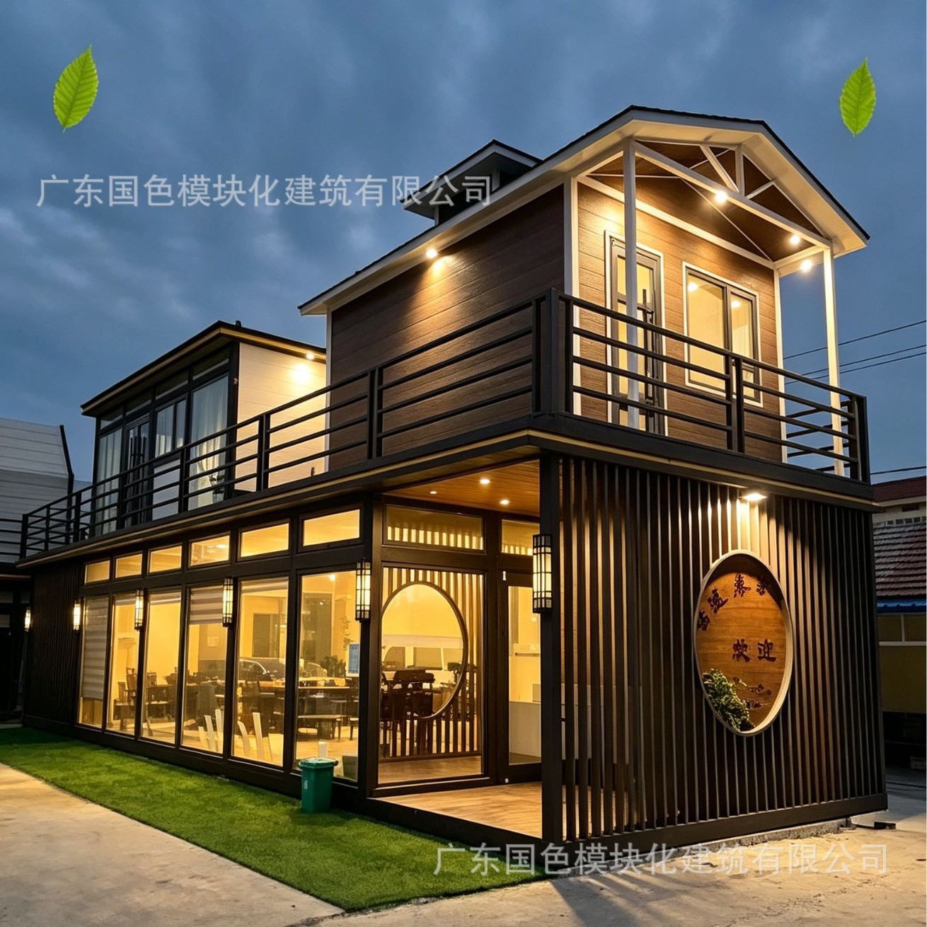 现代简约集成活动房屋养老别墅民宿木屋轻钢别墅轻钢房外贸厂家