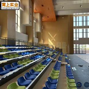 Large Electric Retractable Bleacher Seats Manual Retractable Bleacher Seats Basketball Hall Indoor Retractable Bleachers