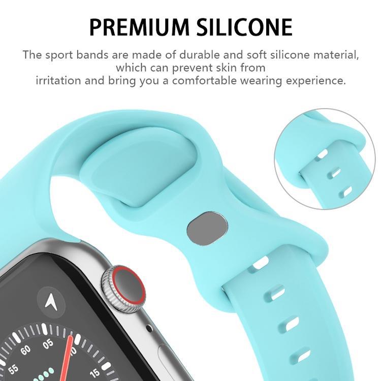 Aplicable a Apple Watch Butterfly Buckle Silicone Bracelet Un segundo 38 - 49mm multi-tamaño universal