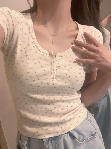 Floral lace small suspender BM vest for women summer French hottie short sweet and spicy white top for inner wear and outer wear