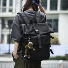 Flip Backpack 2023 Men's New Fashion Japanese Workwear Backpack Large Capacity Casual Travel School Bag