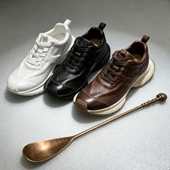 水洗马皮巴黎老爹鞋女2025秋季新款厚底增高轻便复古时尚透气运动