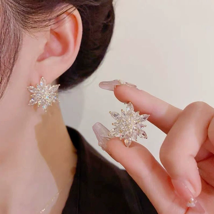 Серьги, цирконий, микроинкрустация