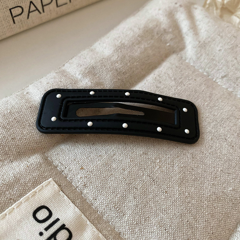 黑白波点星星发夹额前碎发刘海夹可爱通勤BB夹甜酷辣妹潮流发饰女详情16