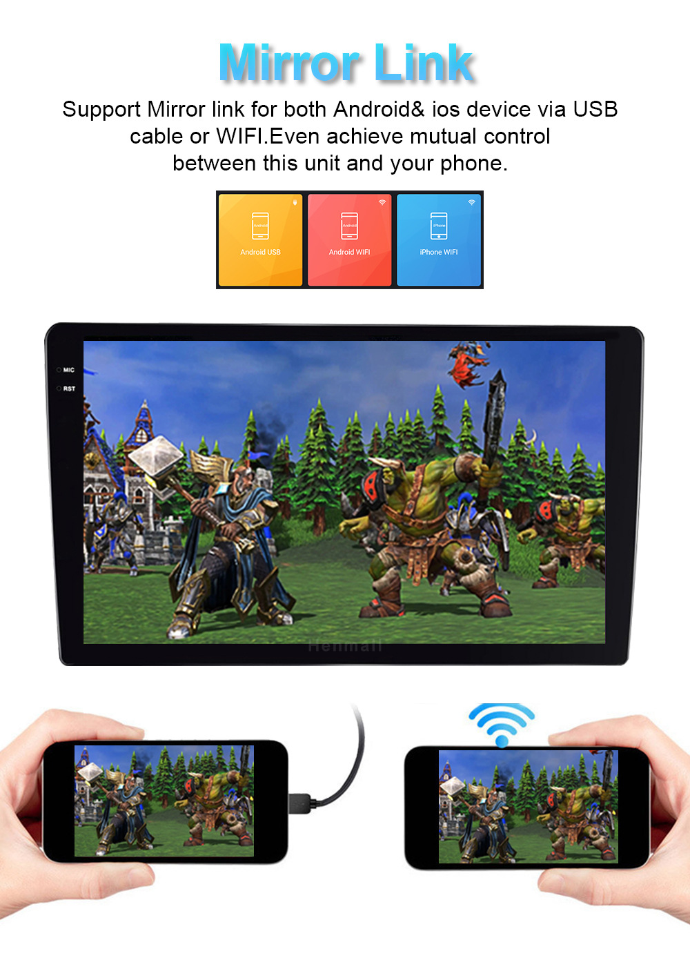 Qualcomm Modified Car Audio Dsd Audio Decoding Full Metal Frame 7-Inch 9inch 10inch Versatile Car Central Control
