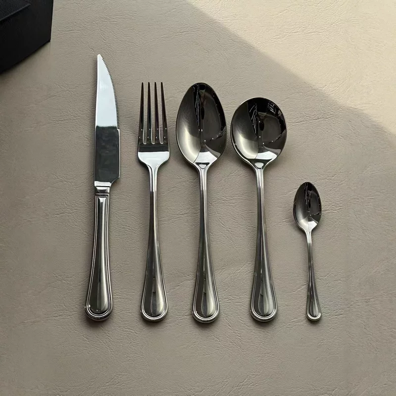 Tableware stainless steel, dessert set, fruit fork, mirror effect