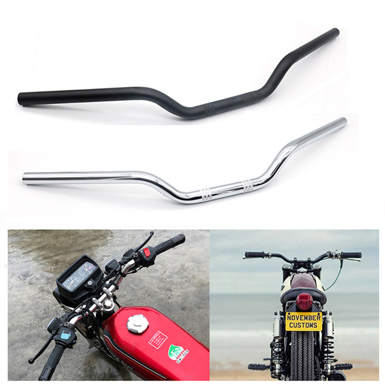 Universal Motorcycle Modified 22Mm/25Mm Diameter Handlebar Retro Handlebar Cg125 Ranger Handlebar Curved Handlebar