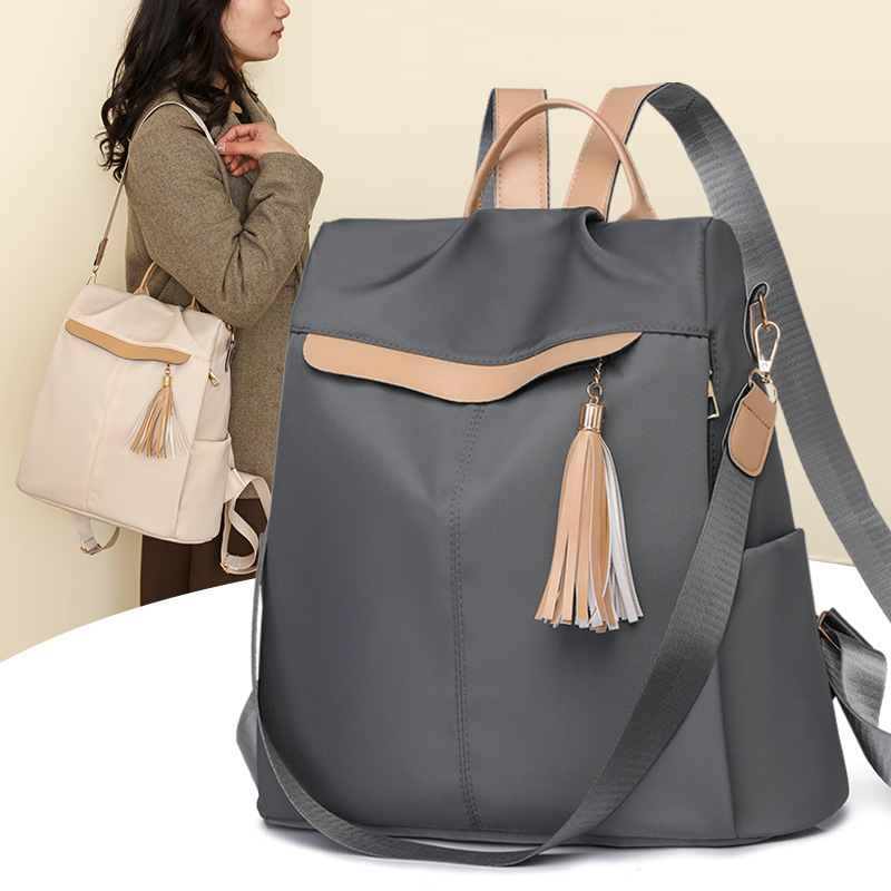 Mochila para mujer 2024 nueva moda casual para mujer mochila antirrobo Europa y América mochila de viaje transpirable ligera y versátil