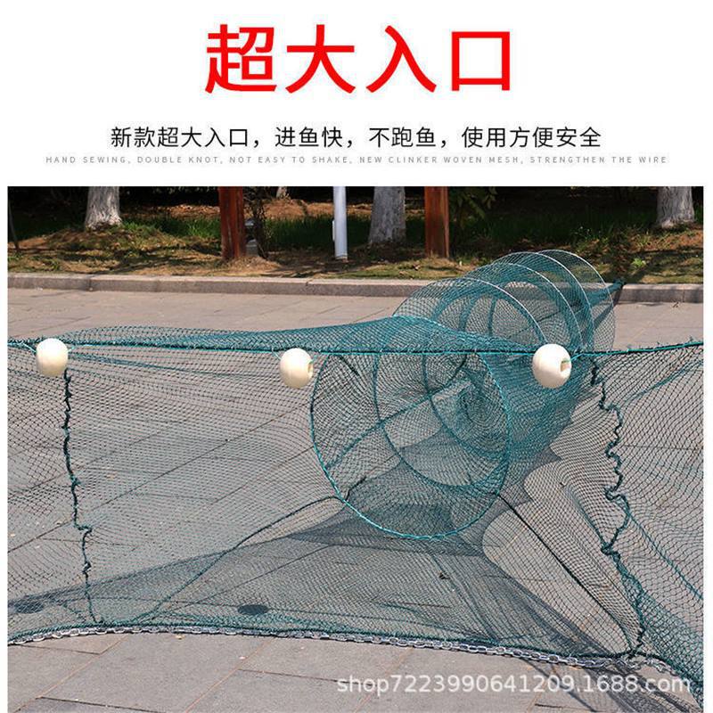 大进口渔网拦鱼网拦渔八字网虎口网拉网鱼笼虾笼袖子网河道拦鱼网|undefined