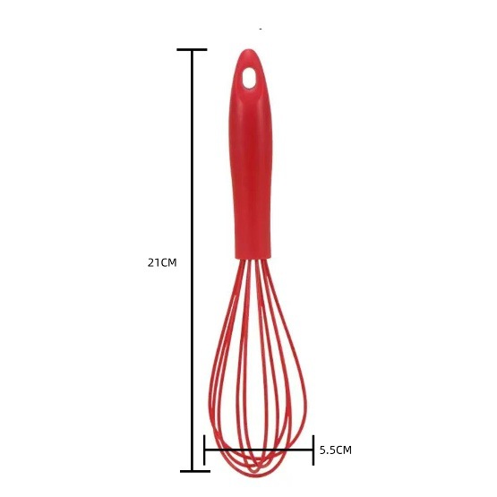Manual Egg Beater With Ergonomic Plastic Handle And Silicone Whisk_voghion.com