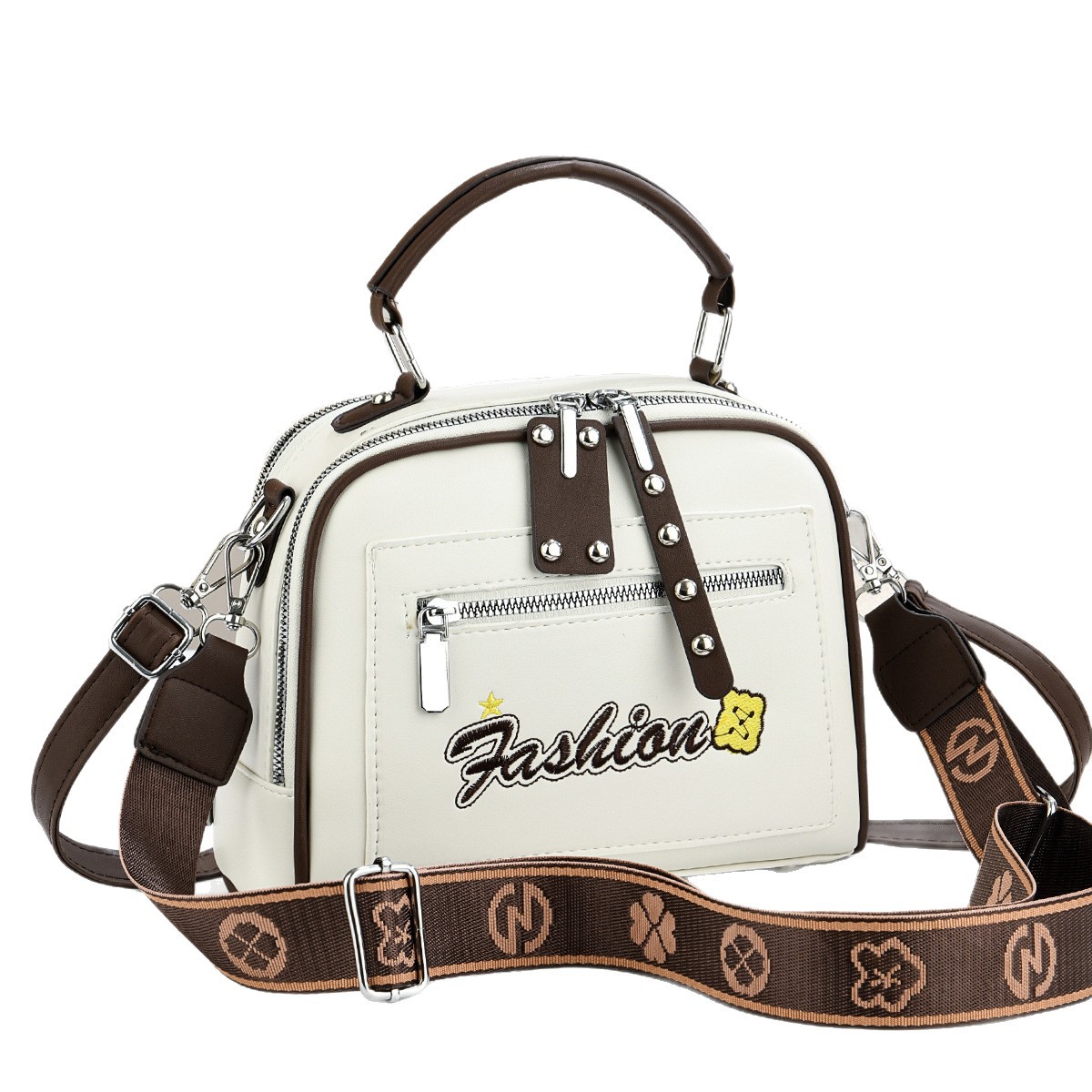 Temperamento exquisito de textura bolso cuadrado2025 bolsos de mano de mujer multicapa bolsos de hombro de moda bolsos de mochila transfronterizos