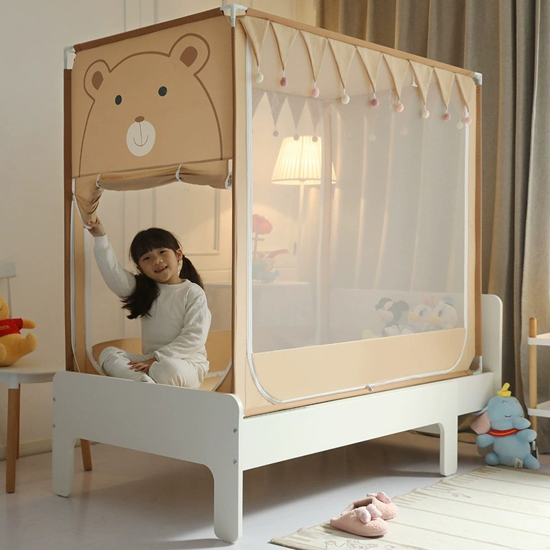 Детская москитная сетка, защита от падения, детская кроватка, трехдверная юрта, детская кроватка, полностью закрытая противомоскитная крышка