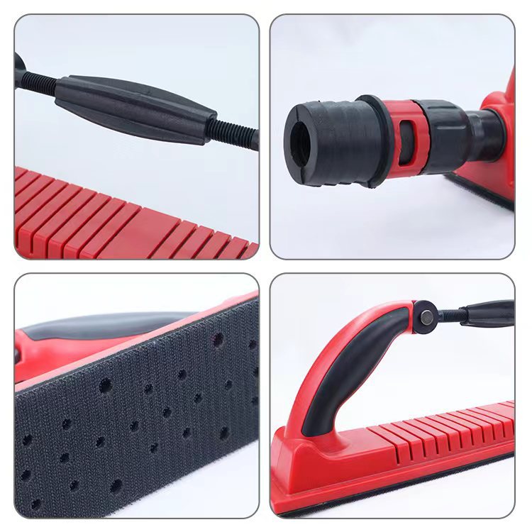 Adjustable hand grinding board hand Planer dust suction dry grinding hand push Board Manual car hand-held hand Planer rectangular hand grinding block