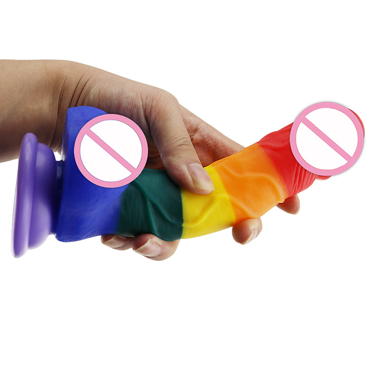 JX024女用彩色阳具自慰器具阳具假阳具成人用品后庭玩具定制阳具|ms