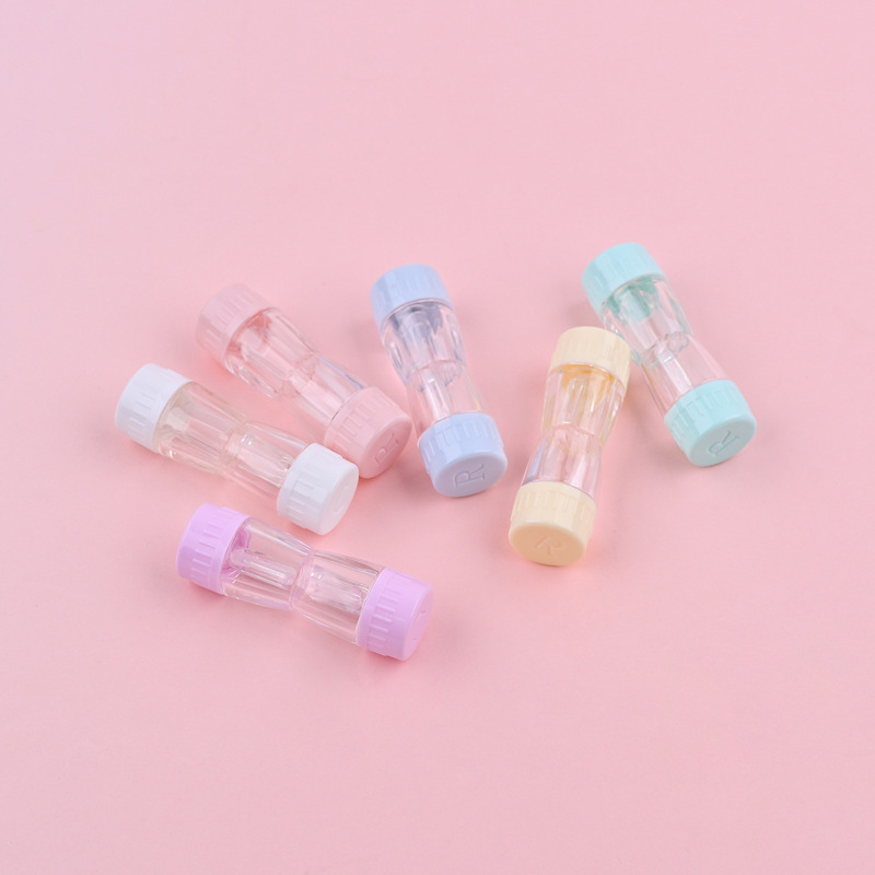 Diamond-Shaped Rgp Rigid Double Bottle Contact Lens Cylindrical Contact Lens Box Orthokeratology Lens Ok Lens Double-Headed Bottle Portable Diamond-Shaped Rgp Rigid Double Bottle Contact Lens Cylindrical Contact Lens Box Orthokeratology Lens Ok Lens Double-Headed Bottle Portable