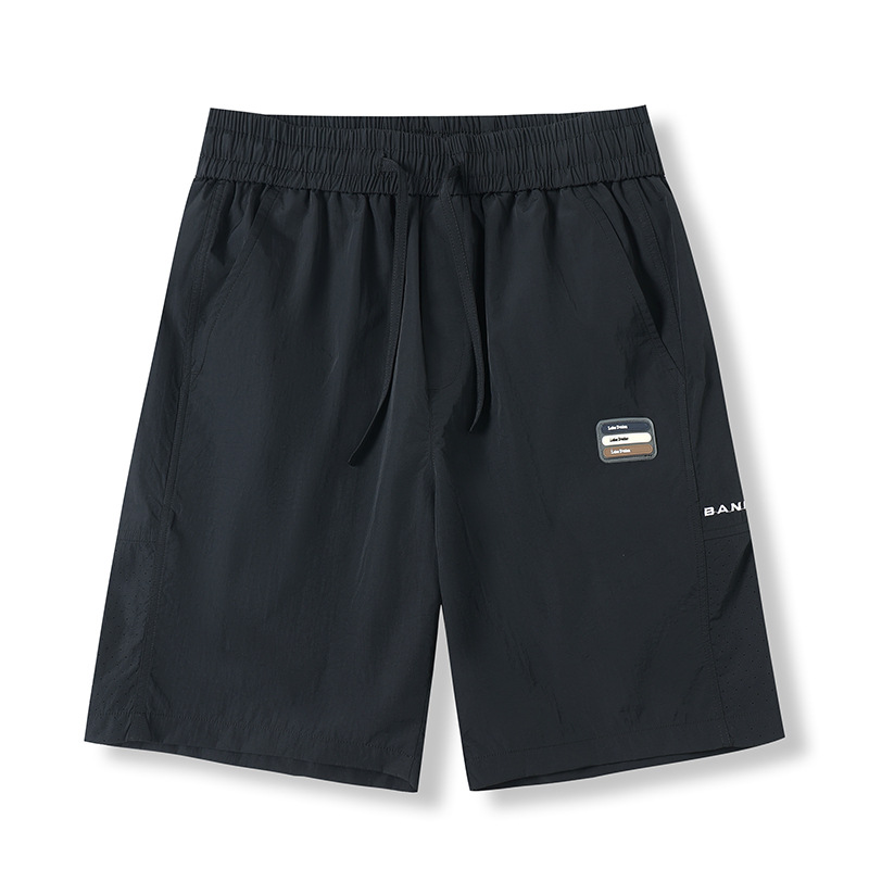 Pantalones deportivos cómodos y transpirables, pantalones cortos casuales simples, pantalones cortos al aire libre delgados y sueltos de verano para hombres.