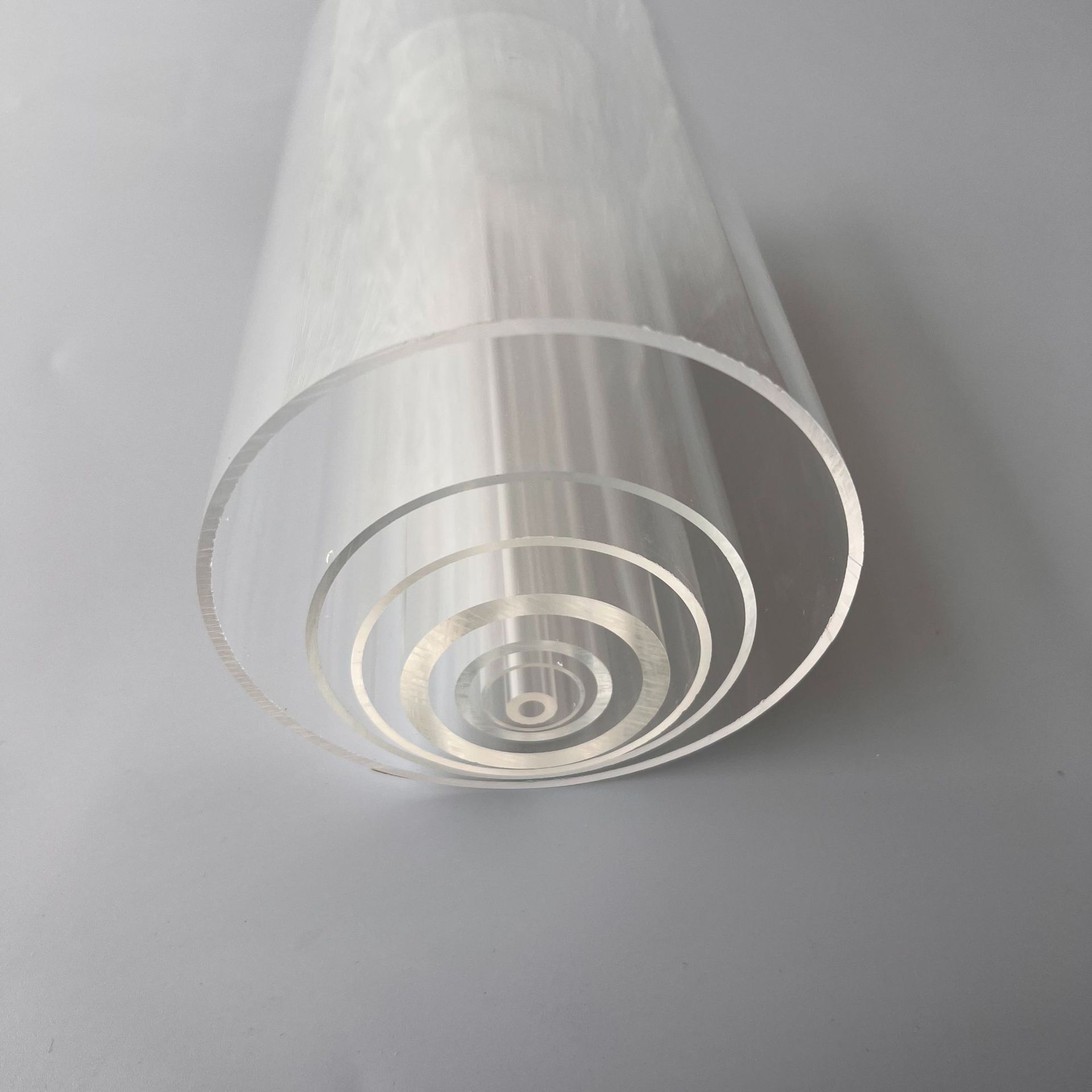 哈泰生产亚克力透明管空心圆管PMMA管导光管灯饰高透有机玻璃管