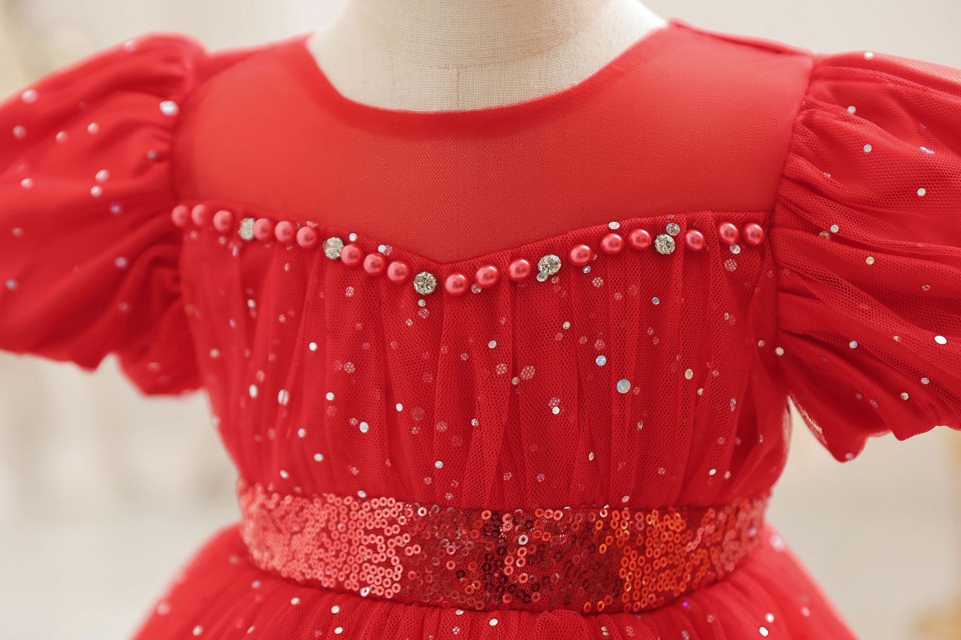 Blumenkind Kleid Kind Prinzessin Kleid Pompadour Kleid Mädchen ein Jahr alt Kind Rock Klammer_voghion.com