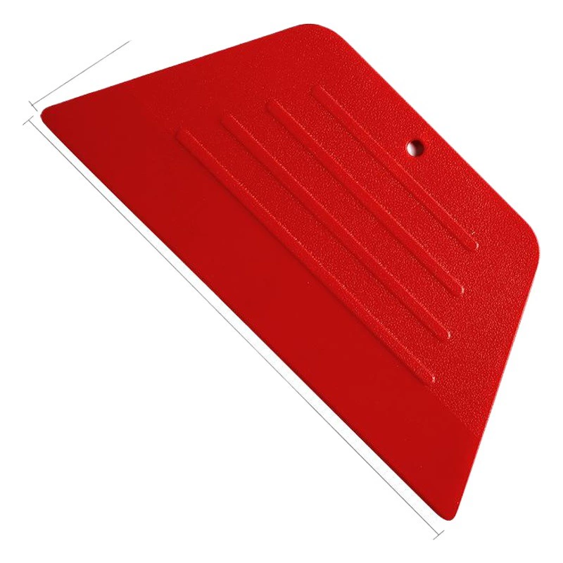 Скребок для украшения дома трапециевидная краска для покрытия пленки инструменты Красный большой пластиковый скребок для обоев оптом