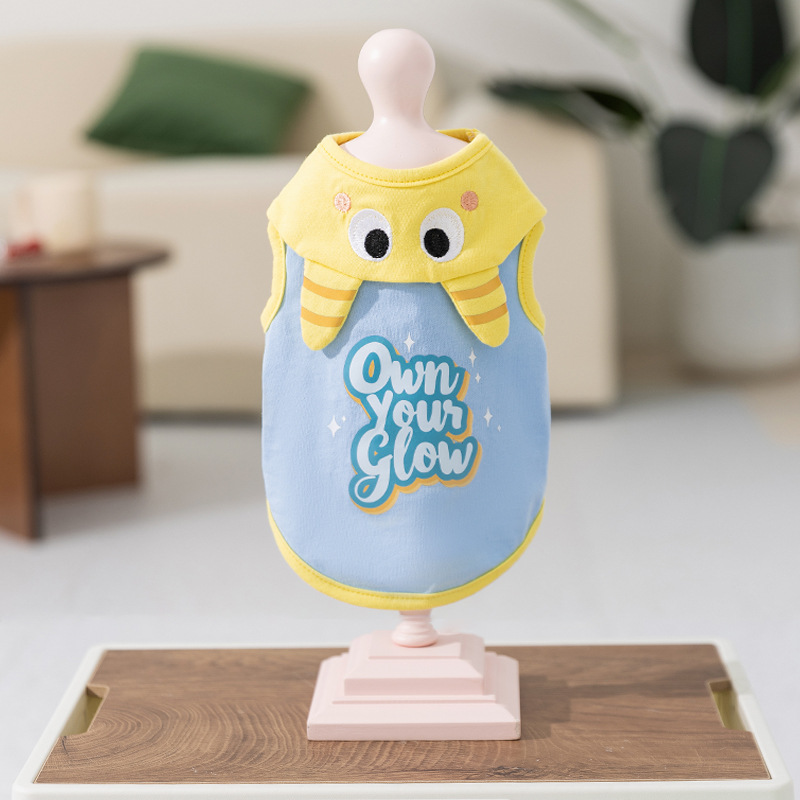 Gato primavera y verano monstruo collar gato pequeño gato chaleco gato sin pelo ropa de mascota felina Teddy chaleco perro pequeño