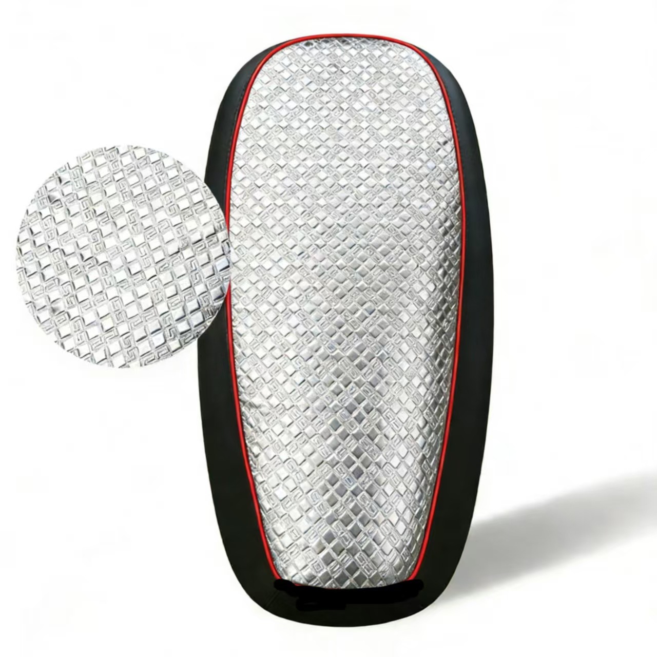cubierta de asiento de automóvil eléctrico a prueba de lluvia cubierta de asiento de motocicleta cubierta de cuero cubierta de asiento de aislamiento térmico cubierta de asiento de cuatro estaciones universal