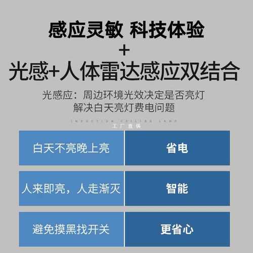 感应吸顶灯led阳台走廊过道楼梯入户玄关智能雷达人体感应灯