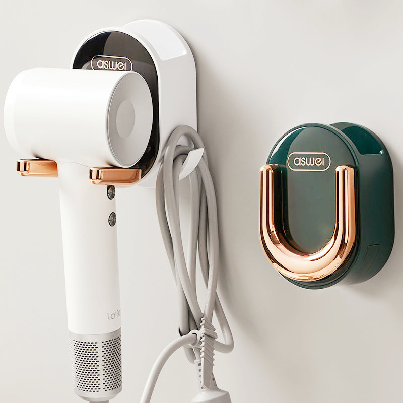 Hair dryer storage rack without punching bathroom bathroom toilet household hair dryer hanging rack hair dryer storage rack
