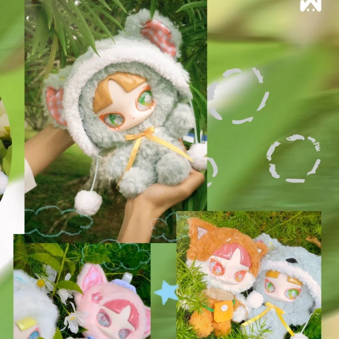 [Spot] Sonido INN genuino "Over the Spring" serie de felpa caja ciega juego muñeca de adorno de moda muñeca