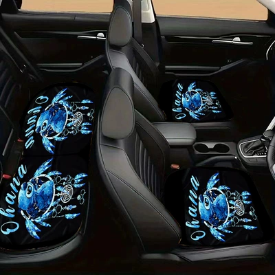 TEMU Hot Selling Car Seat Cushion Leopard Print Car Seat Cushion Three-piece Set Wear-resistant Dirty-resistant Flower Seat Cushion Labeling