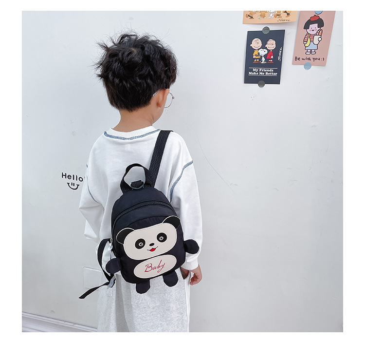 Kindergarten schoolbag for children, boys and girls, 1-3-5 years old, anti-wandering rope, cute frog, double-shoulder baby small backpack undefined