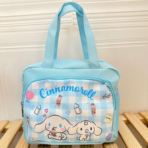 Kuromi little white dog rice bowl bag cartoon Mommy bag Melody large capacity PU handbag milk powder bag new style