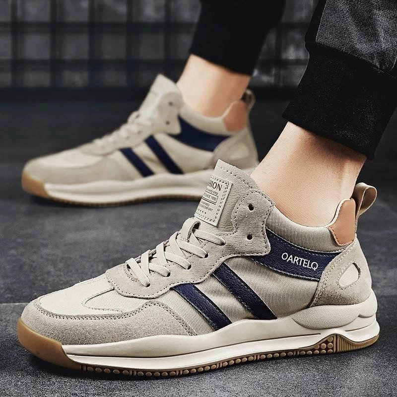 Мужские кеды спортивной классики, низкие, размеры 39–44, цвета beige и mm green