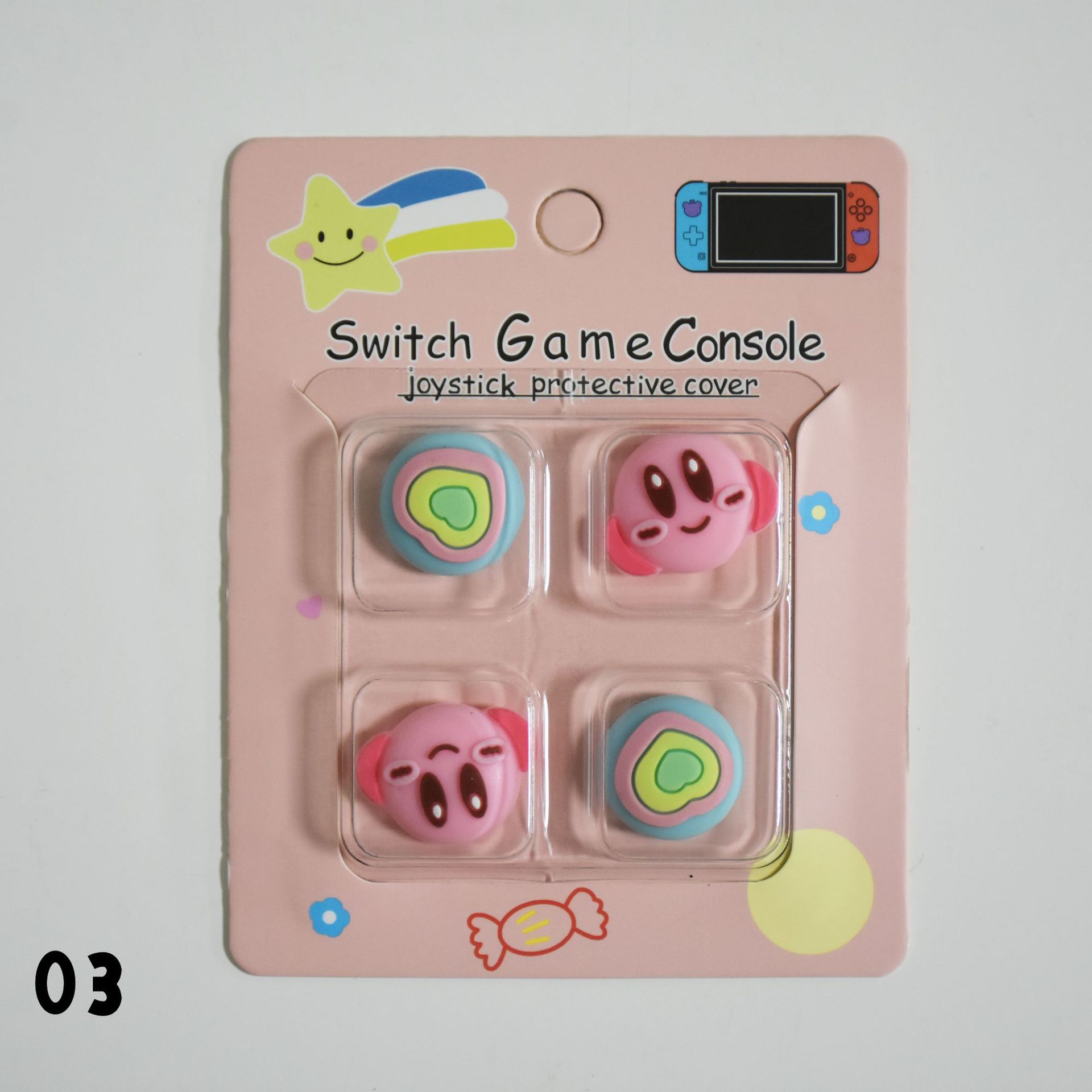 Tapa basculante de silicona de Nintendo Switch de dibujos animados NS Lite tapa basculante tapa protectora mango tapa protectora basculante