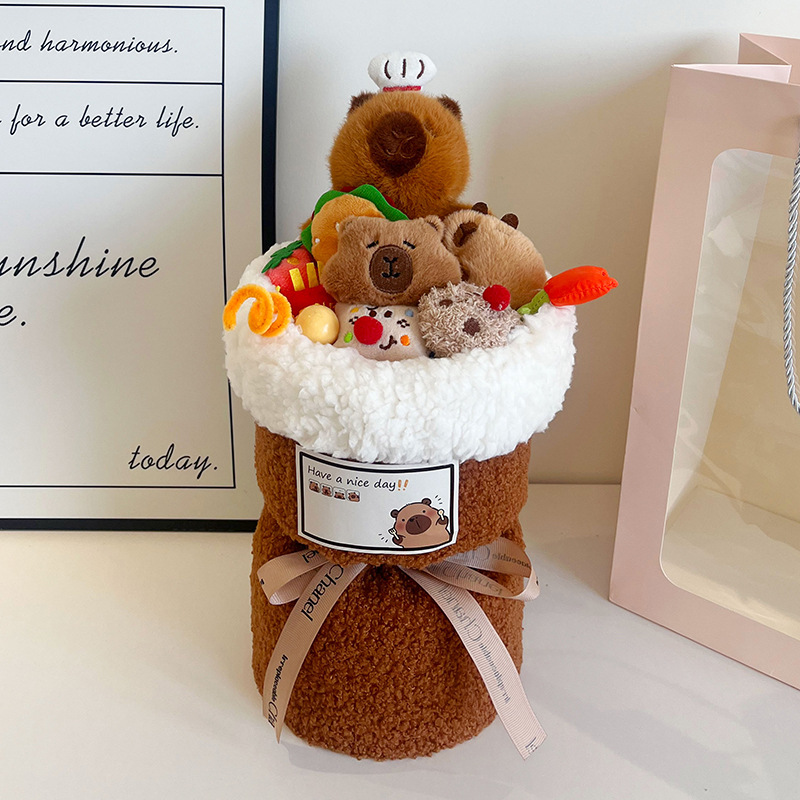 Regalo de Cumpleaños para el Día del Maestro, Temporada de Regreso a Clases, Ramo de Muñecas, Peluche de Kirby Strawberry Bear Kuromi Sanrio