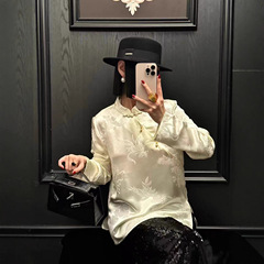 南油批发2025年秋季新款 桑蚕丝百搭上衣女款衬衫 新中式文艺百搭