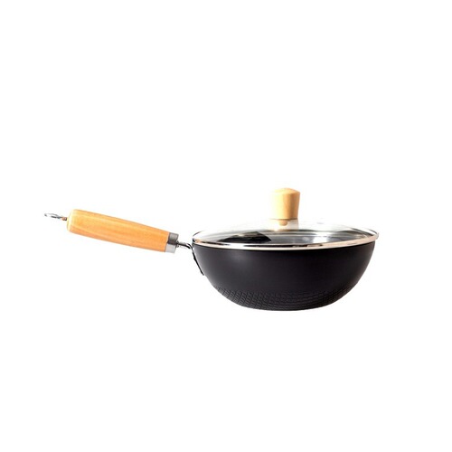 Small iron pot 20cm for one person Japanese-style mini household uncoated flat-bottomed wok induction cooker suitable for small woks