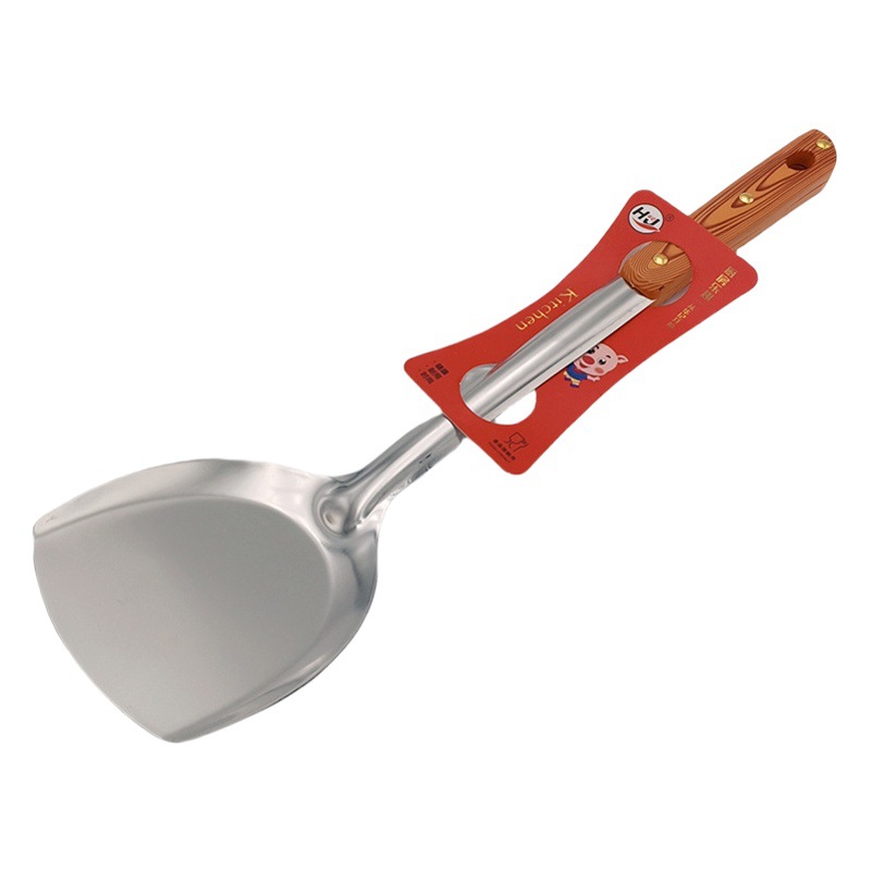 L3232 2,0 grano de madera tres Ding pala espátula hogar pala de cocina utensilios de cocina espátula protectora pala de freír