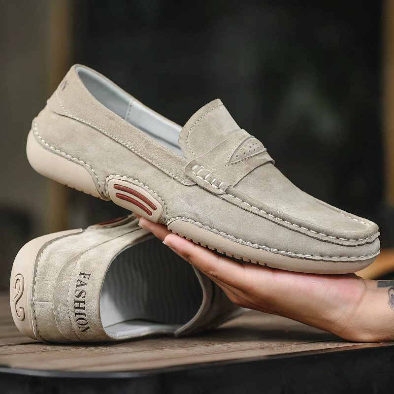 Cross-border trend new low-cut slip-on slip-on shoes for all seasons, fashionable simple sewing casual driving shoes for men 2009