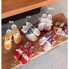 现货~苏茵茵 7cm~内增高小歪头鸳鸯鞋带情侣休闲鞋德训鞋女阿甘鞋