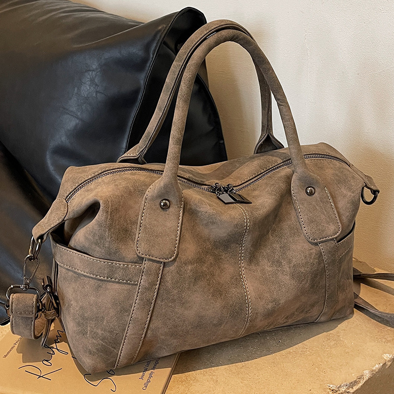 Large-Capacity Bag 2023 New Casual Versatile Texture One-Shoulder Cross-Body Business Trip Luggage Bag Women's Satchel Travel Bag Large-Capacity Bag 2023 New Casual Versatile Texture One-Shoulder Cross-Body Business Trip Luggage Bag Women's Satchel Travel Bag