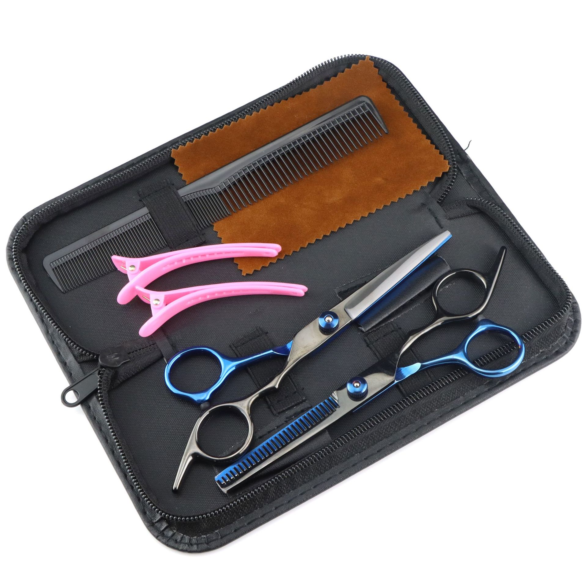 6,0 Zoll lange, preisgünstige, farbenfrohe Haarschere mit hohem, schrägem Zopf und flachem Pony, erhältlich in 7 Farben_voghion.com