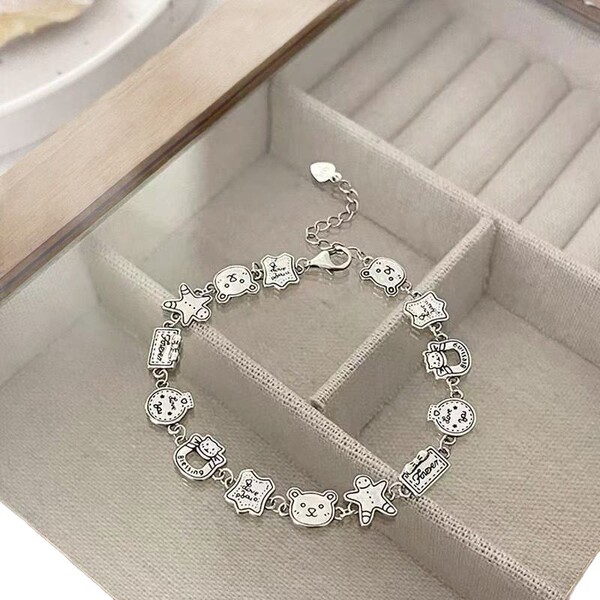 Cartoon bracelet hip-hop style