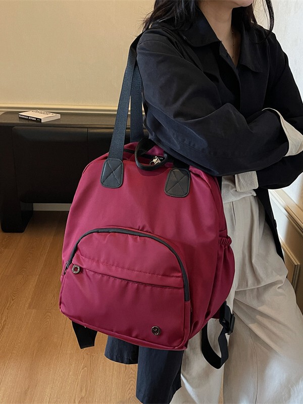 新款百搭款双肩背包女包旅行单肩背包潮流时尚保温层干湿分离背包|undefined