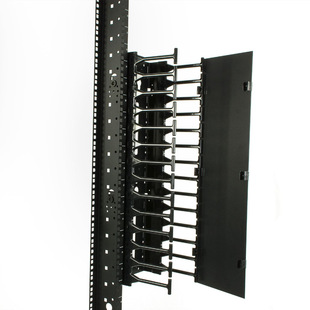 2U 19 "12-speed 24-port cabinet plastic cable management rack cabinet light integrated wiring cable organizer