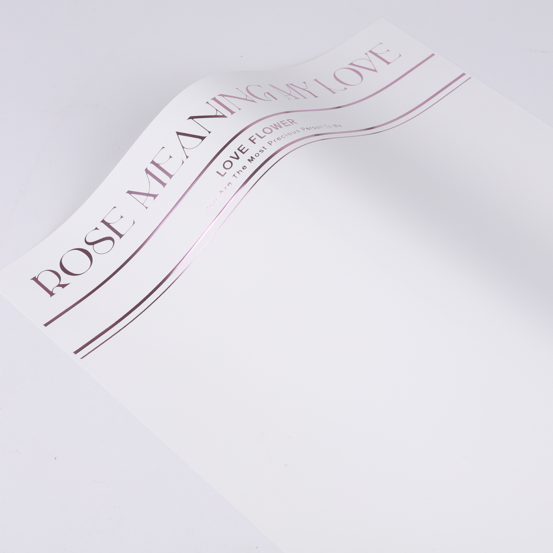 Diy papel de envoltura bronceado al por mayor grueso impermeable ramo de película nacarada papel simple confesión de San Valentín papel de embalaje de flores